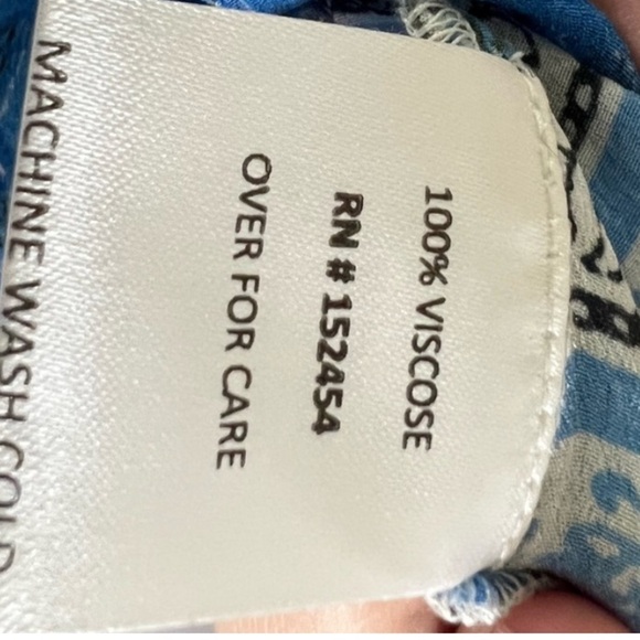 ⭐️Love Kyla,Tyra Tunic Top, fringe boho | size medium, Beautiful Blue, EUC - Picture 8 of 10